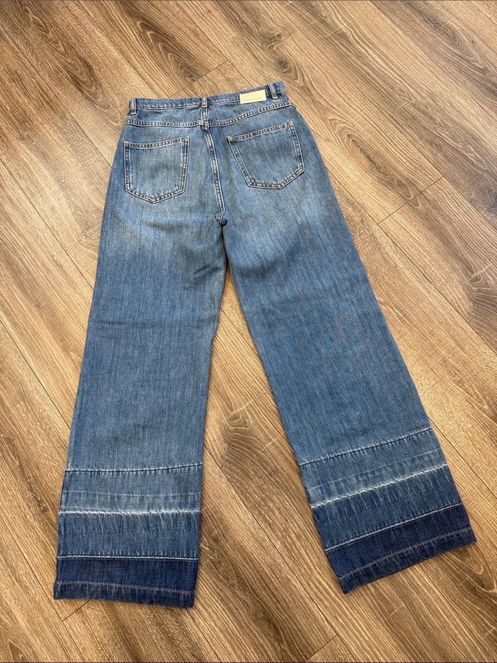 Current/Elliott DOHENY Wide-Leg Blue Denim Jeans size 27 - Picture 6 of 9